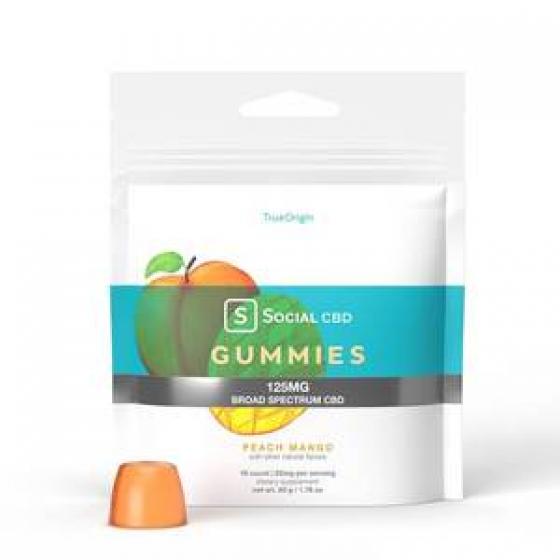 Social CBD Peach Mango Gummies